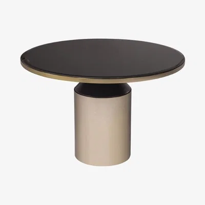 Olivia's RV Astley Lileas Black Chocolate And Antique Brass Side Table