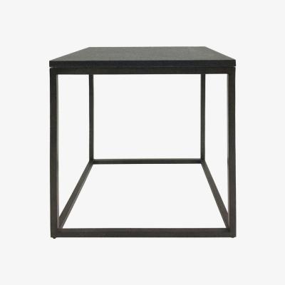 Olivia's Libra Kirkstone Iron Set Of 2 Side Table Oak Wood Finish
