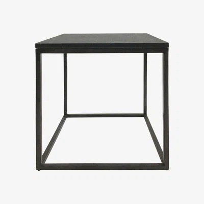 Olivia's Libra Kirkstone Iron Set Of 2 Side Table Oak Wood Finish