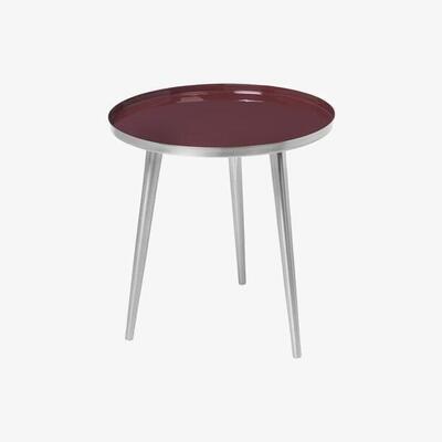 Olivia's Broste Copenhagen Jelva Steel Madder Brown Side Table / Large