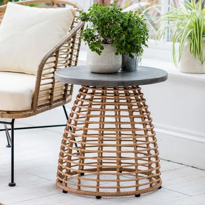 Olivia's Garden Trading PE Bamboo Hampstead Side Table