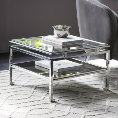 Olivia's Gallery Interiors Cosenza Short Side Table Silver | Outlet