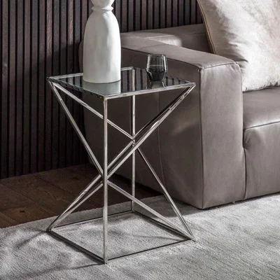 Olivia's Gallery Direct Parma Silver Side Table | Outlet / Large