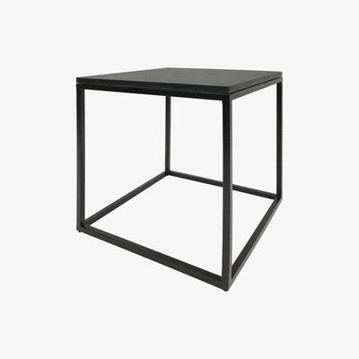 Olivia's Libra Kirkstone Iron Oak Wood Finish Side Table