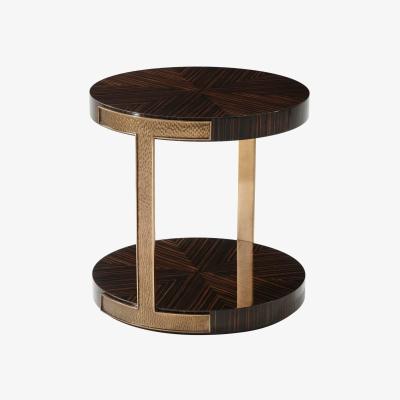 Olivia's Theodore Alexander Round Side Table Tau