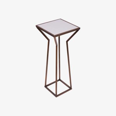 Olivia's Libra Interiors Hylas Antique Copper & Ceramic Side Table