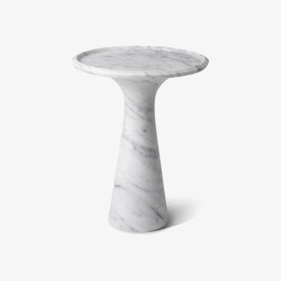 Olivia's Eichholtz Pompano Low Side Table in White Carrera Marble