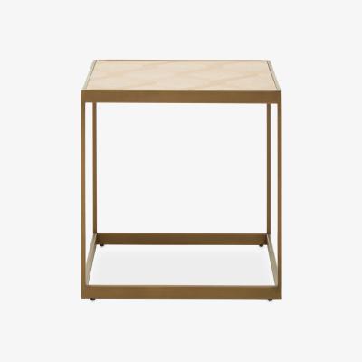 Olivia's Olivia's Grayson Small End Table in Oak & Brushed Brass