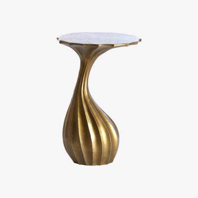 Olivia's Light & Living Nyoko Antique Bronze Side Table