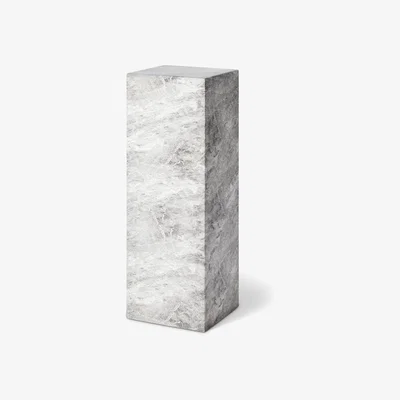 Olivia's Liang & Eimil Long Pedestal in Faux Marble Concrete Grey