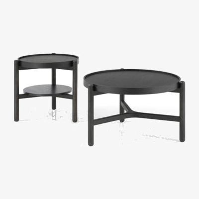Olivia's Tommy Franks Siren Side Table in Black Oak