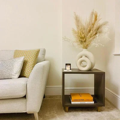 Olivia's Hudson Living Bergen Scandi Cube Side Table | Outlet