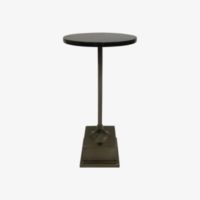 Olivia's Libra Northwich Side Table Metallic Black Nickel Finish