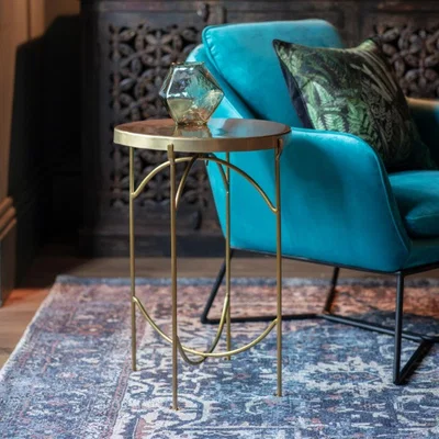 Olivia's Gallery Direct Limerick Brass Side Table