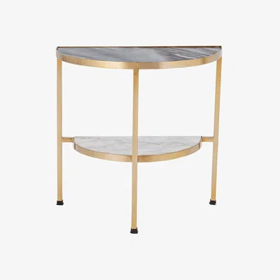 Olivia's Bloomingville Clint Marble Side Table in Grey
