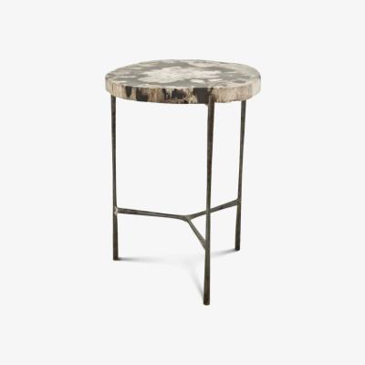 Olivia's Eichholtz Boylan Side Table in Petrified Wood