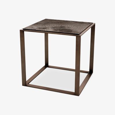 Olivia's Eichholtz Zino Side Table in Light Bronze Finish