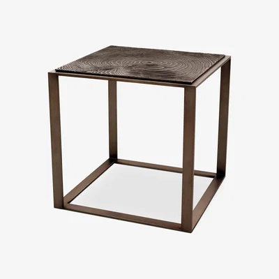 Olivia's Eichholtz Zino Side Table in Light Bronze Finish