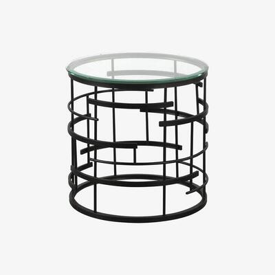 Olivia's Liang & Eimil Viena Side Table Dark Brown Satin