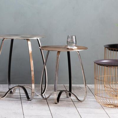 Olivia's Gallery Direct Carmel Side Table Gold