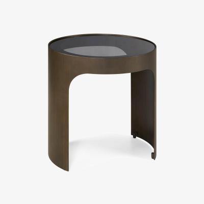 Olivia's Liang & Eimil Arch Side Table Antique Bronze & Smoked Black