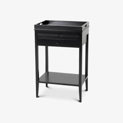 Olivia's Eichholtz Broomer Side Table in Black Finish
