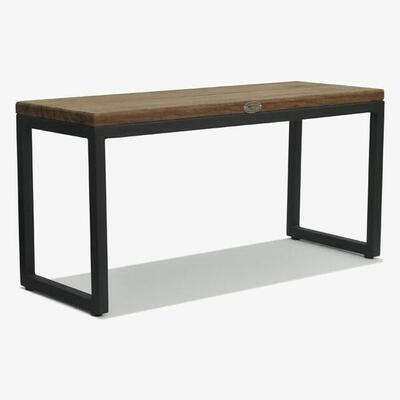 Olivia's Skyline Nautic Brown Rectangular Outdoor Side Table