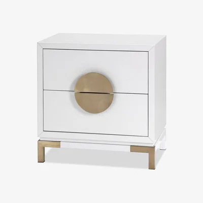 Olivia's Liang & Eimil Otium Bedside Table Champagne Gold