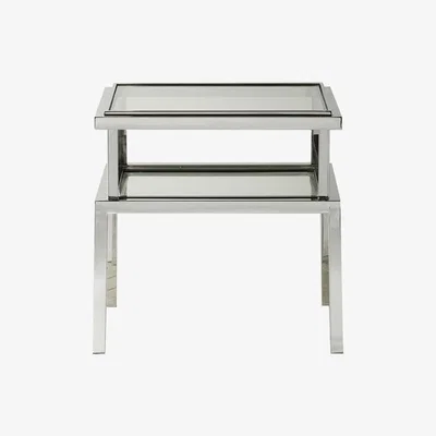 Olivia's Gallery Direct Salerno Side Table Silver