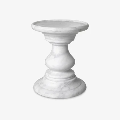 Olivia's Eichholtz Melody Side Table in White Marble
