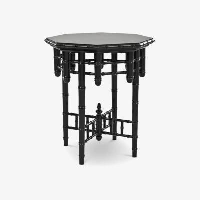 Olivia's Eichholtz Octagonal Side Table in Piano Black Finish