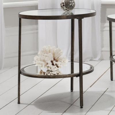 Olivia's Gallery Direct Hudson Side Table in Aged Bronze