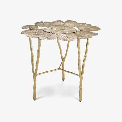 Olivia's Eichholtz Tropicale Side Table in Polished Brass