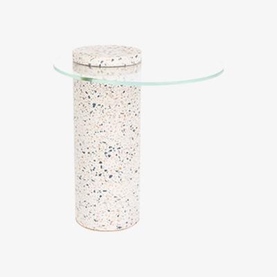 Olivia's Zuiver Terrazzo Rosalina Side Table White