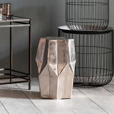 Olivia's Gallery Direct Britton Side Table Silver