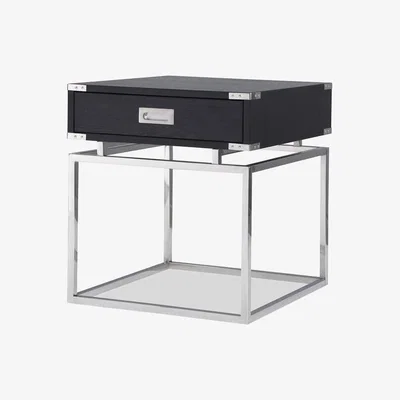 Olivia's Liang & Eimil Genoa Side Table 1D Polished Stainless Steel