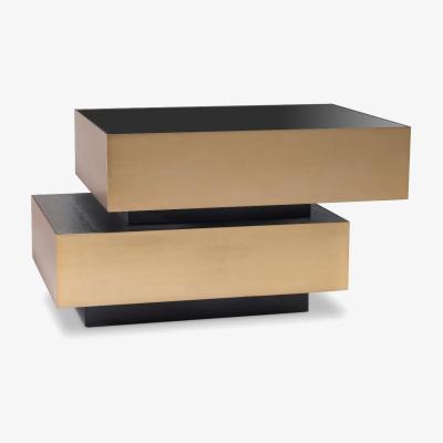 Olivia's Eichholtz Shelton Side Table in Brushed Brass Finish
