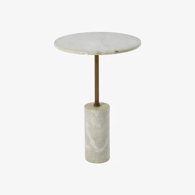 Olivia's Olivia's Rany Side Table White / White