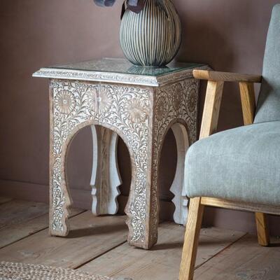 Olivia's Gallery Direct Mumbai Square Side Table