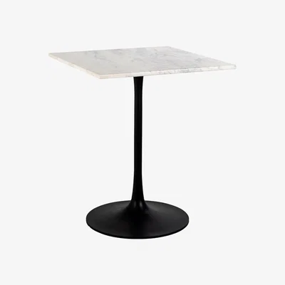 Olivia's Richmond Interiors Carlten White Square Bistro Table