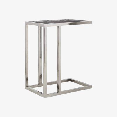 Olivia's Richmond Blackbone For Sofa Silver Side Table