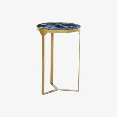 Olivia's Andrew Martin Ida Side Table Cobalt