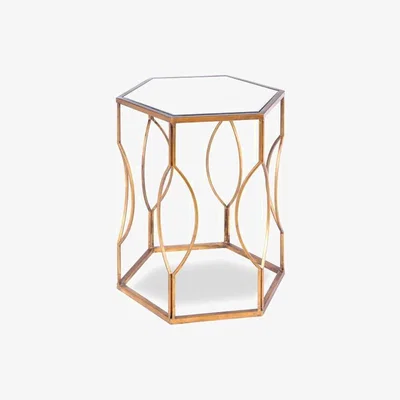Olivia's Liang & Eimil Tao Side Table Antique Gold Coated Steel