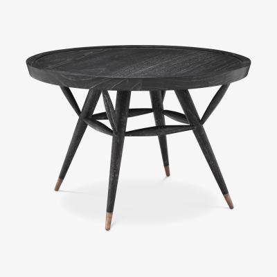 Olivia's Eichholtz Phoenix Side Table in Charcoal Grey Veneer