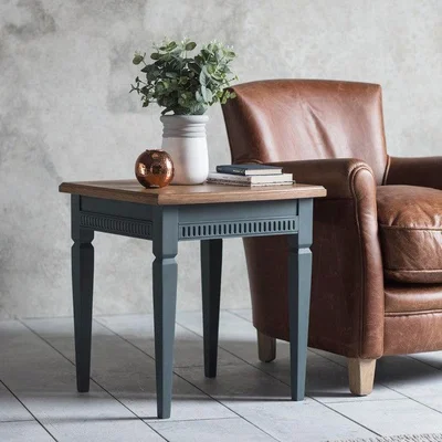 Olivia's Gallery Direct Bronte Side Table in Storm Blue