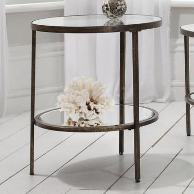 Olivia's Gallery Interiors Hudson Side Table in Aged Bronze | Outlet