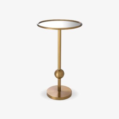 Olivia's Eichholtz Narciso Side Table in Brushed Brass Finish