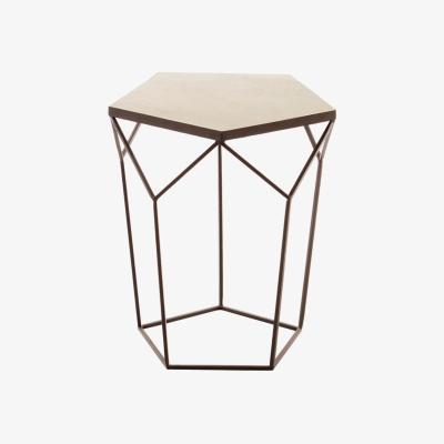Olivia's Olivia's Pentagon Marble Side Table