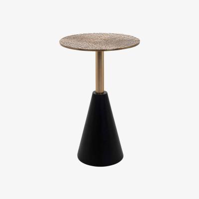 Olivia's Richmond Cobra Black And Gold Side Table / Small