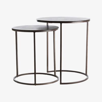 Olivia's Light & Living Set of 2 Talca Side Tables - Dark Brown